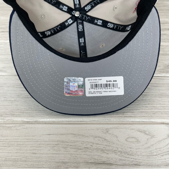 New England Patriots Official 2023 NFL Draft New Era 59FIFTY Fitted Cap - Picture 6 of 7
